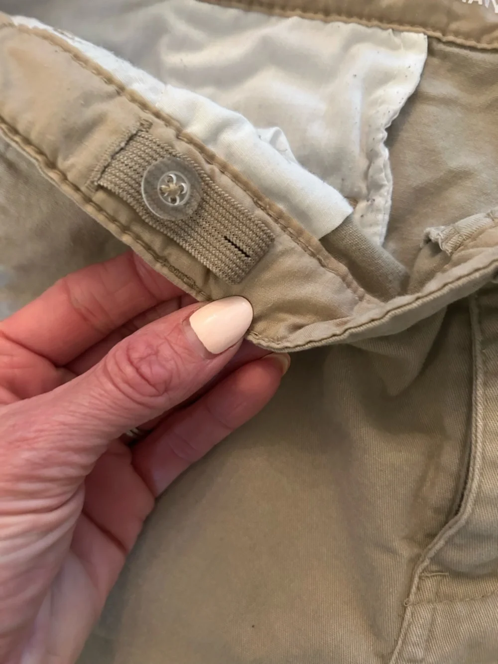 Old Navy Tan Khaki Shorts - Neutral Tan 2 Pairs Size 20